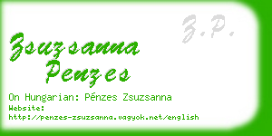 zsuzsanna penzes business card
